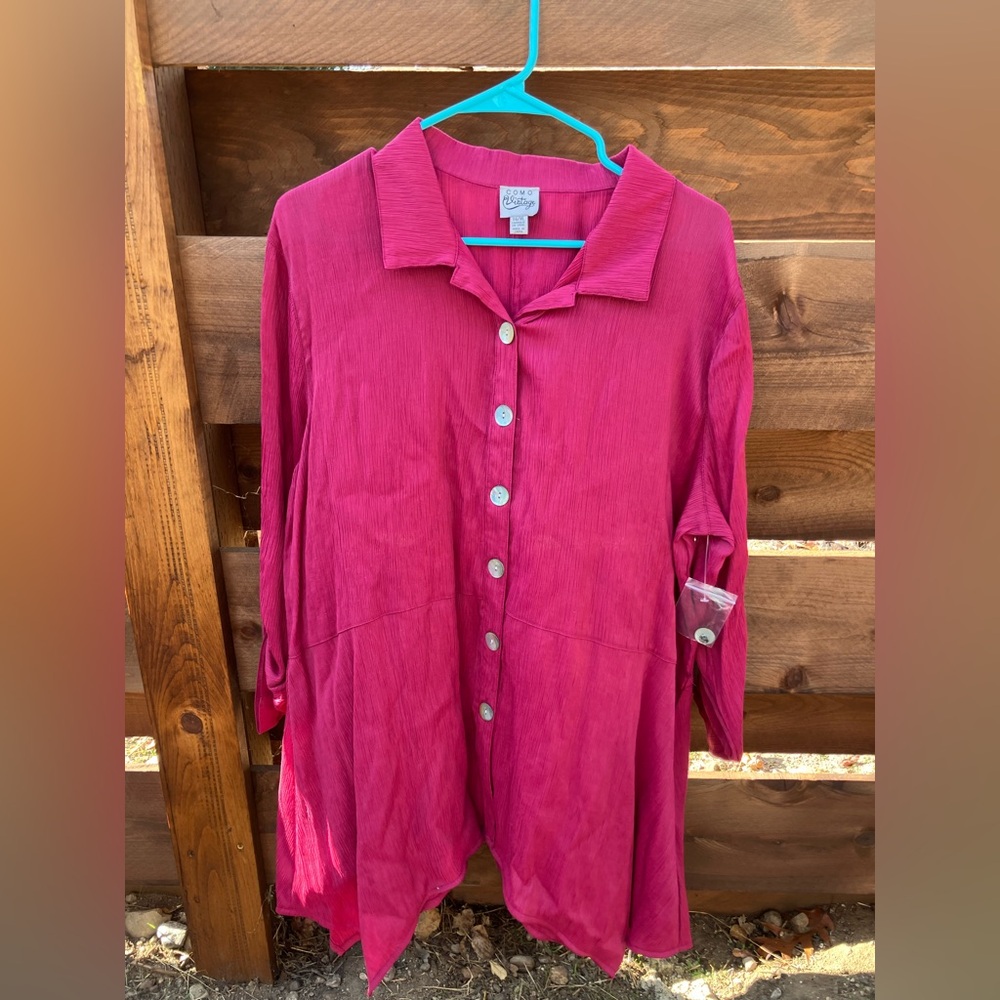 Como Vintage NWT XL Button Down Blouse
